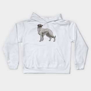 Dog - Scottish Deerhound - Light Gray Kids Hoodie